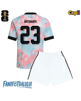 Belgia Michy Batshuayi #23 Echipament de Fotbal Replică Mondial 2026 Copii Deplasare (+ Șorturi)